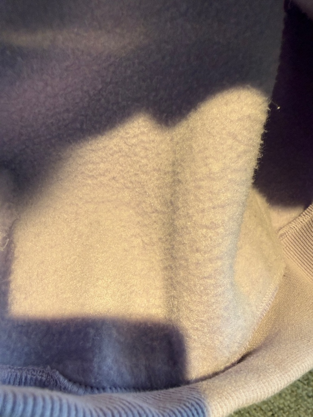 Comfrt Lavender Hooded Sweatshirt with Subtle Chest Embroidery - Picture 5 of 5